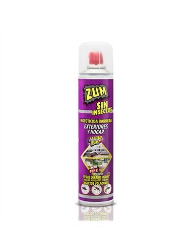 ZUM Spray insecticida de barrera para exteriores y hogar en superficies no porosas (400ml)