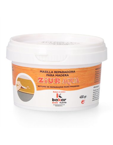 BAKAR Masilla reparadora para madera color roble fácil de lijar (400g)