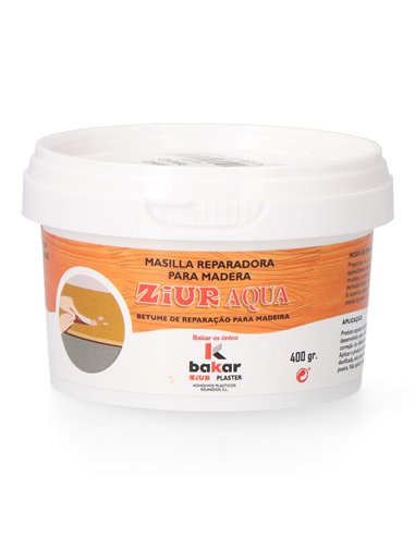 BAKAR Masilla reparadora para madera color pino fácil de lijar (400g)