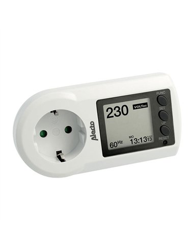 ALECTO Monitor de consumo eléctrico (3xLR44 no incluidas) (16A 250V) color blanco