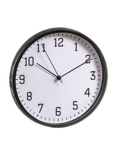 CAISON Reloj de pared (1xAA no incluida) Ø22cm color blanco y negro