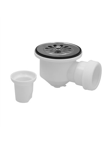 Válvula para plato de ducha sifónica 1 1/2" con salida de Ø40mm