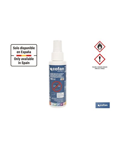 Repelente de insectos | Protección duradera contra mosquitos y garrapatas | Uso seguro para toda la familia | Capacidad: 100 ml 