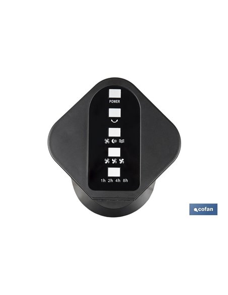 Ventilador silencioso de torre con control remoto | Color Negro | Incluye mando a distancia y temporizador (8 horas)