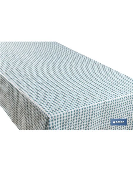 Rollo de hule de cuadros Vichy con corazones| Protección y estilo para la mesa