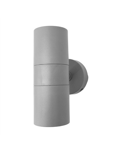 Aplique Exterior Becala 2xgu10 Gris Ip44 15,2x7,3x11,3 Cm