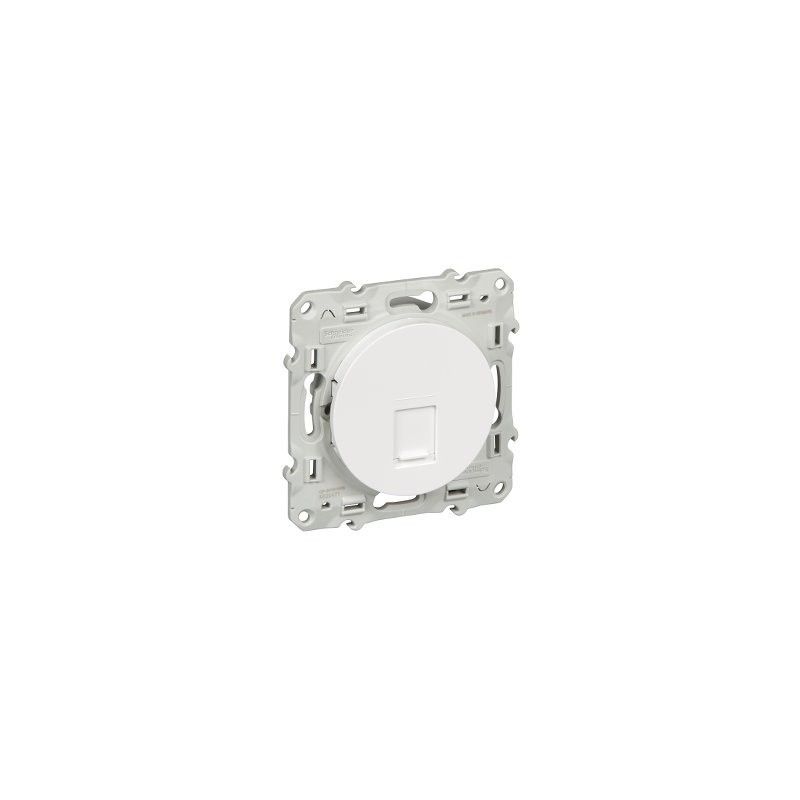 Toma RJ45 Categoria 5e UTP Odace Blanco SCHNEIDER S520471