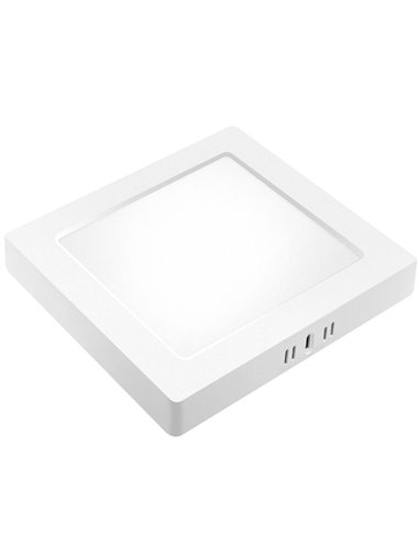 LED-Downlight mit quadratischer Oberfläche (24 W, 6500 K, 2640 lm), IP20, 28,5 x 28,5 cm, weiße Farbe