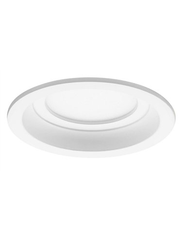 Downlight LED redondo empotrable “PRO Professional LED” (8W 3000K 478lm) IP44 Ø10x2,4cm color blanco