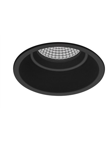 Empotrable redondo LED COB UGR/ambiente fijo “PRO Professional LED” (10W 3000K 894lm) IP44 Ø8,2x7,5cm color negro