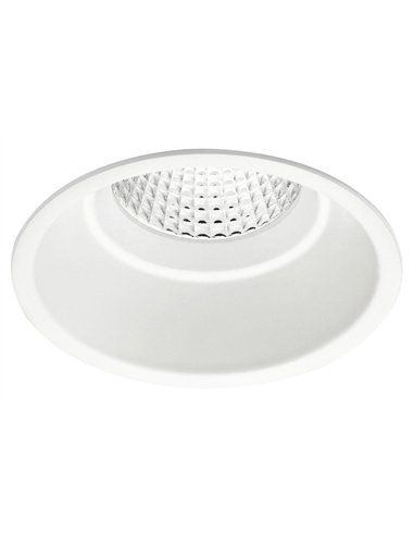 Empotrable redondo LED COB UGR/ambiente fijo “PRO Professional LED” (10W 3000K 894lm) IP44 Ø8,2x7,5cm color blanco