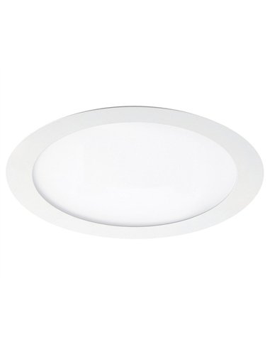 Downlight LED redondo empotrable “Basic LED” (18W 4000K 390lm) IP44 Ø12x2,1cm color blanco