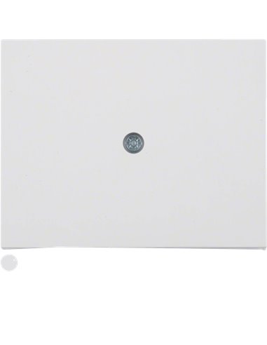 Tapa para salida de cables “Berker K1” atornillable IP20 5,55x7,05x1,8cm color blanco polar