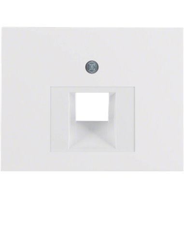 TAPA TOMA TELF./RED RJ45 BL.POLAR,BRILLO K1       