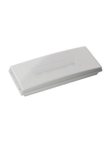 Luz LED de emergencia “GS” de superficie (1W 5700K 110lm) IP44/IK07 25,2x10x4cm color blanco