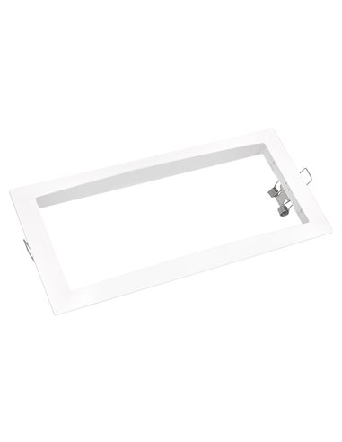 Cadre pour éclairage de secours « GS » IP65/IK07 28,2x13x2,8cm couleur blanc