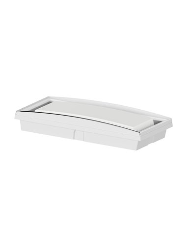 Caixa envolvente impermeável para luz de emergência “GS” IP68/IK08 31,3x16x6cm cor branca