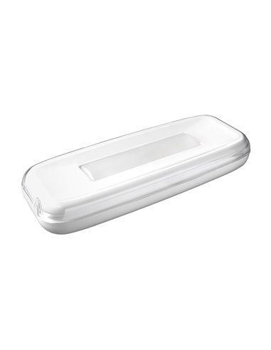 Luce emergenza LED da superficie “Stylo” (0,6W 5700K 160lm) IP44/IK04 25,2x10x4cm colore bianco