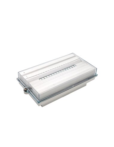 Caja envolvente estanca para luz de emergencia “Smart” IP65/IK10 23,8x12,4x6,9cm color blanco