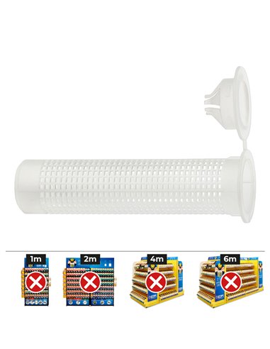 Tamiz de polipropileno “SH 16-330” adecuado para varillas M8 y M10 Ø16x330mm (Caja de 100 unidades)