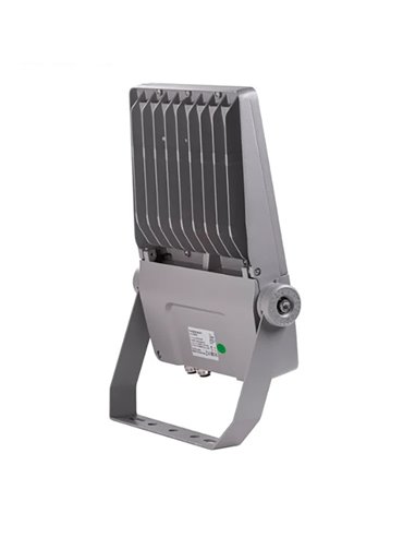 PROYECTOR LED 150 W 4000 K 21.000 lm 220 - 240 V IP66 IK08 RAL7037, DRIVER Y LEDS PHILIPS, LUZ FRIA