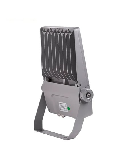 PROYECTOR LED 150 W 4000 K 21.000 lm 220 - 240 V IP66 IK08 RAL7037, DRIVER Y LEDS PHILIPS, LUZ FRIA