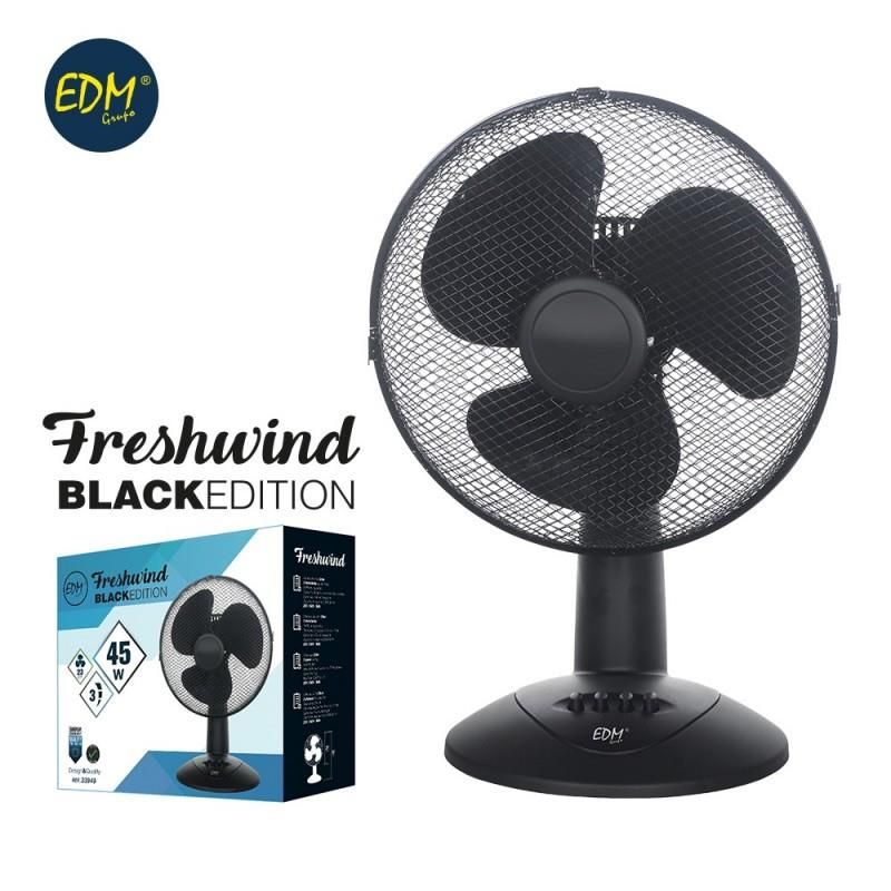 Ventilateur de bureau noir 45w noir de la série edm EDM 33949