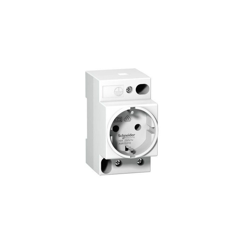 German socket outlet 16A 250V~ with safety device and fast terminal  connection white Simon 27 Play