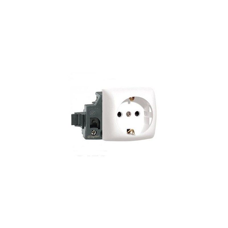 Plug Base 2P+TT bianco Legrand Oteo 086101