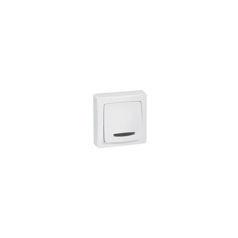 Bouton-poussoir lumineux avec monoblock Legrand Oteo 086005