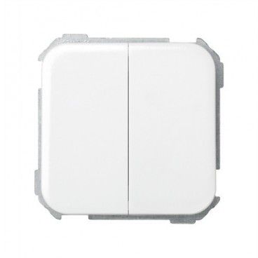 Doble interruptor blanco Simon 31398-30