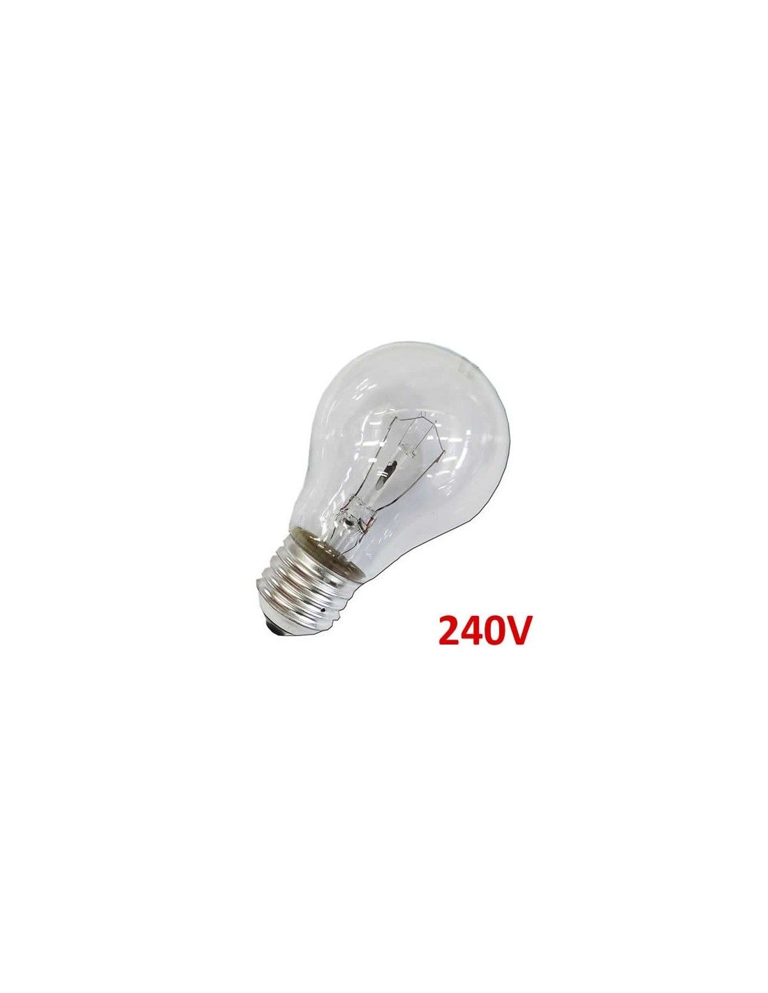 Ampoule incandescente standard transparente 200W E27 240V EDM 35114