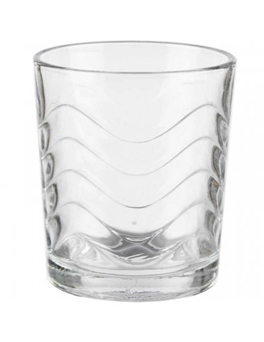 JUEGO 6 VASOS AGUA ONDAS 260ml 81901-79065 VIVALTO