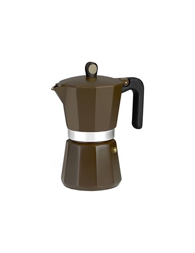 CAFETERA ALUMINIO INDUCCION CREAM 6T. M670006 MONIX