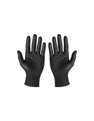 CAJA 100 GUANTES NITRILO NEGRO SIN POLVO T.10 EXTRAGR GD23BE