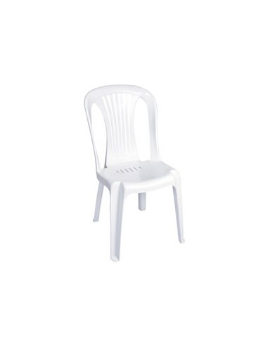 SILLA RESINA BLANCO BISTRO 8075 PLASMIR