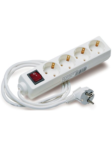 BASE MULTIPLE 4 TOMAS INTERRUPTOR CABLE 1,4mt 806605 TAYG