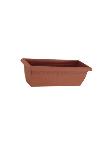 JARDINERA PLASTICO RECTANGULAR GARDENIA 58x24x19cm 509 058