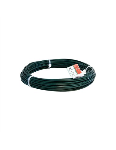 ROLLO 100mt ALAMBRE FORRADO VERDE