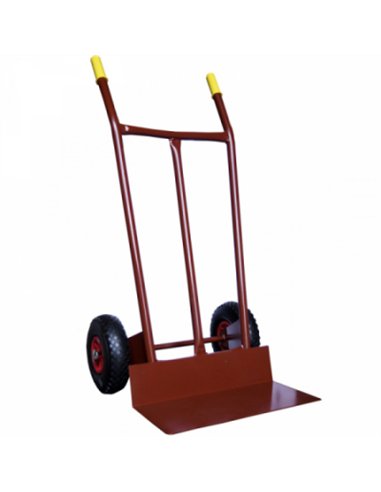 CARRETILLA ALMACEN PALA LARGA RUEDA NEUMATICA