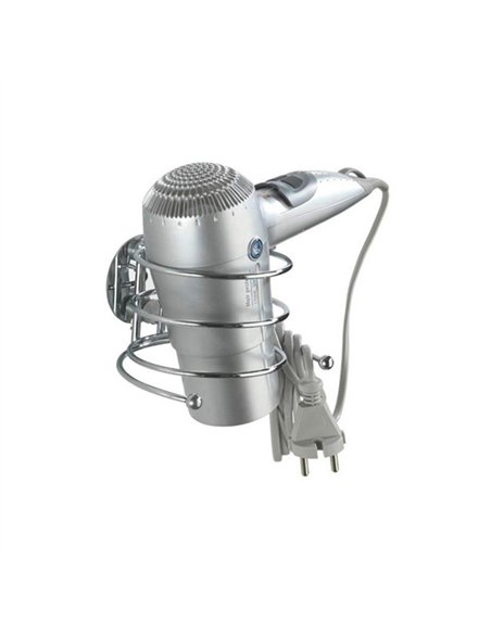 SOPORTE SECADOR CROMO SIN CLAVOS TURBO-LOC 17798 WENKO