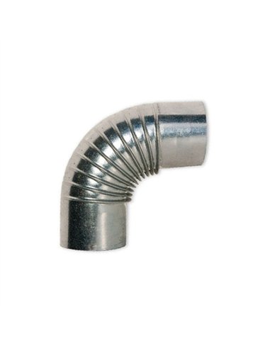 CODO ESTUFA 110mm GALVANIZADO 90Âº