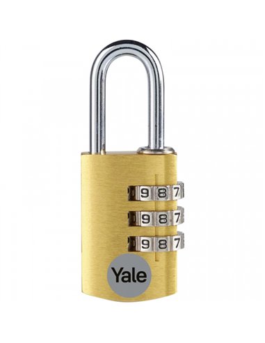 CANDADO COMBINACION ALUMINIO ORO 20mm YE3CB/20/121/GO YALE