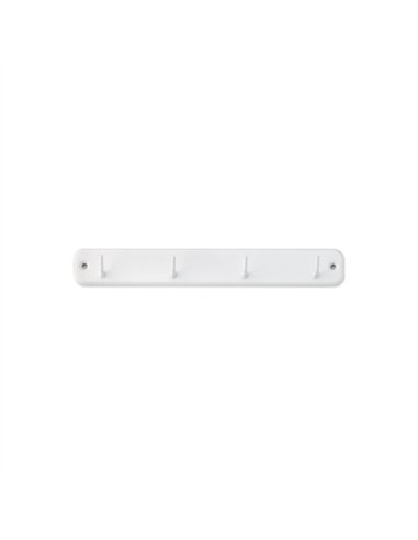 PERCHA 4 GANCHOS HOGAR LACADA BLANCA 230x32mm 3084-2 INOFIX