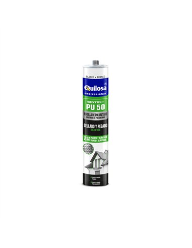 CARTUCHO SELLADOR POLIURETANO BLANCO SINTEX PU-50 QUILOSA