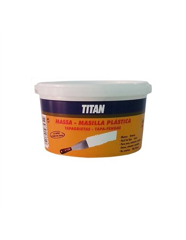 MASILLA PLASTICA TAPAGRIETAS 350gr TITAN