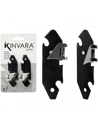 BLISTER 2 ABRELATAS EXPLORADOR NEGRO 25906 KINVARA