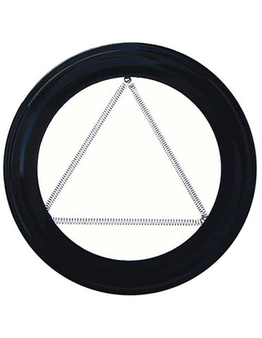 PLAFON PARA TUBO 80 VITRIFICADO NEGRO PELLET