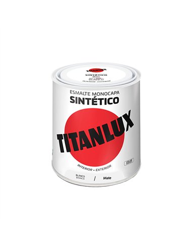 Esmalte blanco mate 250ml titanlux