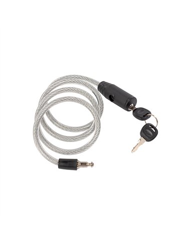 CABLE ANTIRROBO BICICLETA ESPIRAL 100cm x 8mm PRE900154 PREM